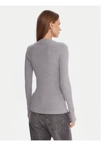 Kontatto Sweter 3M0809C Szary Slim Fit. Kolor: szary. Materiał: syntetyk #5
