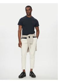 Barbour T-Shirt Essential Sports MTS0331NY91 Granatowy Tailored Fit. Kolor: niebieski. Materiał: bawełna #5