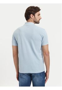 BOSS Polo Pl Goc Birdie 3 50559355 Niebieski jasny Regular Fit. Typ kołnierza: polo. Kolor: niebieski. Materiał: bawełna #4