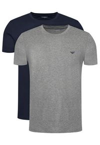 Emporio Armani Underwear Komplet 2 t-shirtów EM000391 AF10776 M8098 Kolorowy Regular Fit. Materiał: bawełna. Wzór: kolorowy #3