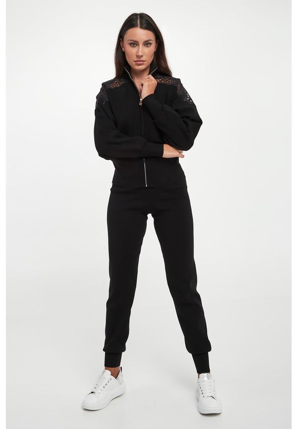 Twinset Milano - Sweter damski zapinany na zamek TWINSET