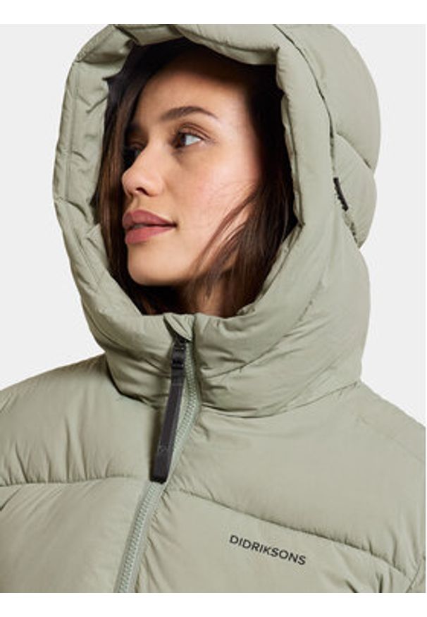 Didriksons Parka Nomi Wns Parka 3 504832 Zielony Regular Fit. Kolor: zielony. Materiał: syntetyk