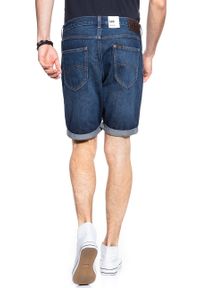 Lee - SPODENKI LEE 5 POCKET SHORT CLEAN MOAB L73EJLKU 112120437. Materiał: jeans. Wzór: aplikacja #9