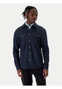 Tommy Jeans Koszula jeansowa Western DM0DM23022 Granatowy Regular Fit. Kolor: niebieski. Materiał: bawełna #1