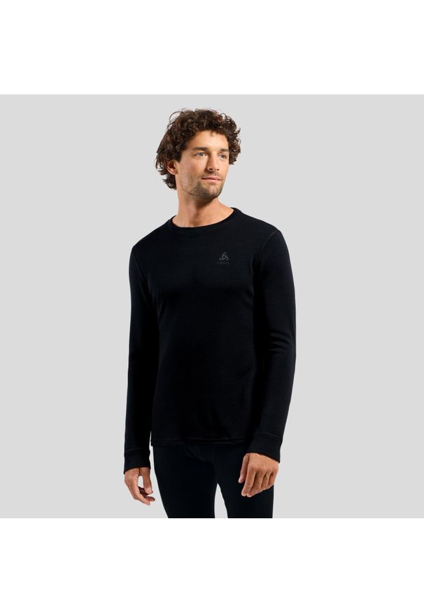 Bluza termoaktywna męska Odlo Merino 260 BL Top Crew Neck LS. Kolor: czarny, szary, wielokolorowy. Sport: bieganie