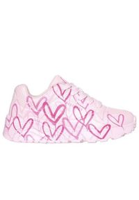 skechers - Buty do chodzenia dla dzieci Skechers Uno Lite Spread. Okazja: na co dzień. Zapięcie: sznurówki. Kolor: różowy. Materiał: tkanina, materiał, syntetyk. Szerokość cholewki: normalna. Sport: turystyka piesza #1