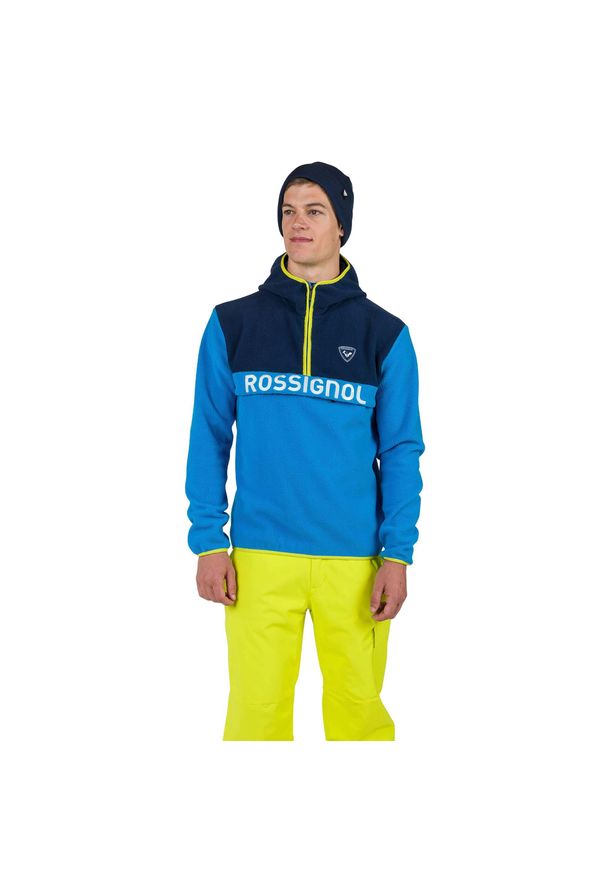 Bluza męska Rossignol Alltrack Fleece. Kolor: niebieski. Sezon: zima. Sport: narciarstwo