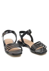 Badura Sandały E22-21451IBT Czarny. Kolor: czarny. Materiał: skóra #4