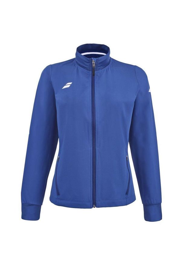 Bluza dresowa damska Babolat Play Jacket do tenisa. Kolor: niebieski. Materiał: dresówka. Sport: tenis