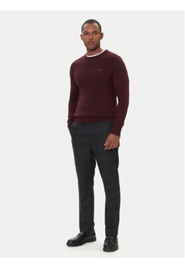TOMMY HILFIGER - Tommy Hilfiger Chinosy Denton MW0MW40782 Szary Slim Fit. Kolor: szary. Materiał: syntetyk