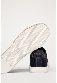 Lauren Ralph Lauren Tenisówki damskie kolor granatowy. Nosek buta: okrągły. Zapięcie: sznurówki. Kolor: niebieski. Materiał: guma