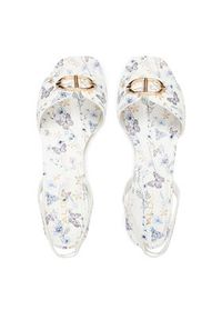 Aldo Sandały Muffy 13917621 Biały. Kolor: biały. Materiał: skóra