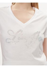 Liu Jo T-Shirt MA4337 JS923 Écru Regular Fit. Materiał: bawełna