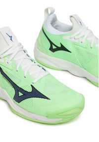 Mizuno Buty halowe Wave Momentum 3 V1GA2312 Zielony. Kolor: zielony. Materiał: materiał. Model: Mizuno Wave #5