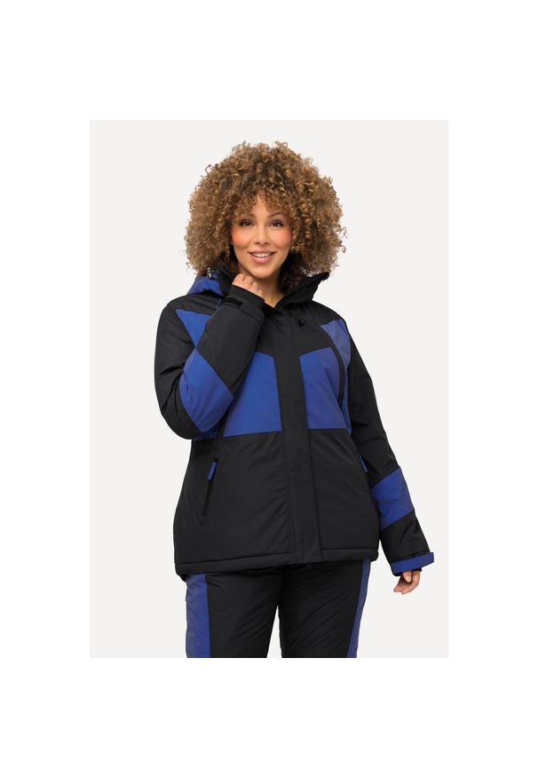ULLA POPKEN - Damskie Kurtka funkcyjna HYPRAR kaptur wodoodporna kurtka narciarska. Kolekcja: plus size. Kolor: czarny. Materiał: poliester, materiał. Sport: narciarstwo