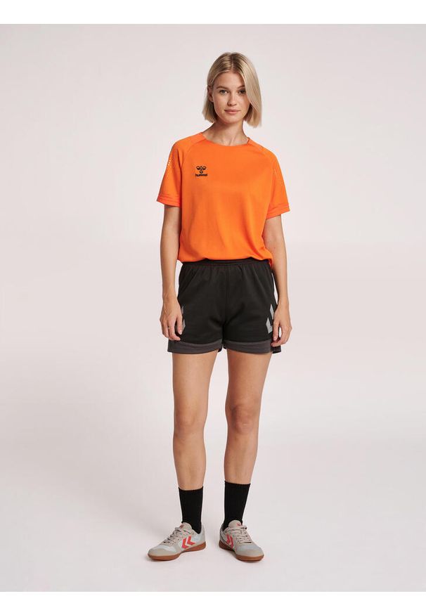 Damski jersey Hummel Lead. Kolor: pomarańczowy, żółty, wielokolorowy. Materiał: jersey
