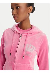 Juicy Couture Bluza Gothic Crown JCBAS126805 Różowy Slim Fit. Kolor: różowy. Materiał: syntetyk #3