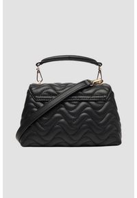 Guess - GUESS Czarna pikowana torebka damska Mini. Kolor: czarny. Materiał: pikowane. Styl: elegancki, casual. Rodzaj torebki: na ramię #5