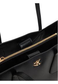 Calvin Klein Torebka Ck Medium Work Tote LV04F3442G Czarny. Kolor: czarny. Materiał: skórzane #6