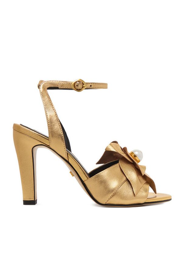 Gino Rossi - GINO ROSSI Sandały CEO-ROSE-LT2158-2 Złoty. Kolor: złoty. Materiał: skóra