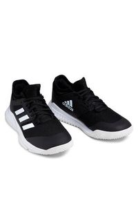 Adidas - adidas Buty halowe Court Team Bounce W FX1804 Czarny. Kolor: czarny. Materiał: materiał