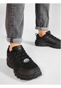skechers - Skechers Sneakersy Fannter 200000EC/BLK Czarny. Kolor: czarny. Materiał: materiał #6