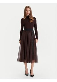 JOOP! Spódnica tiulowa 58 252S58Fridi 30046657 Brązowy Regular Fit. Kolor: brązowy. Materiał: syntetyk #5