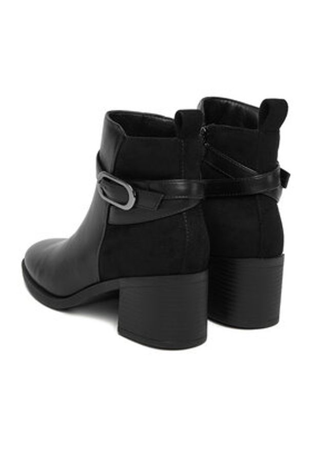 Clara Barson Botki CEO-LM32618-T11 Czarny. Kolor: czarny. Materiał: materiał, syntetyk