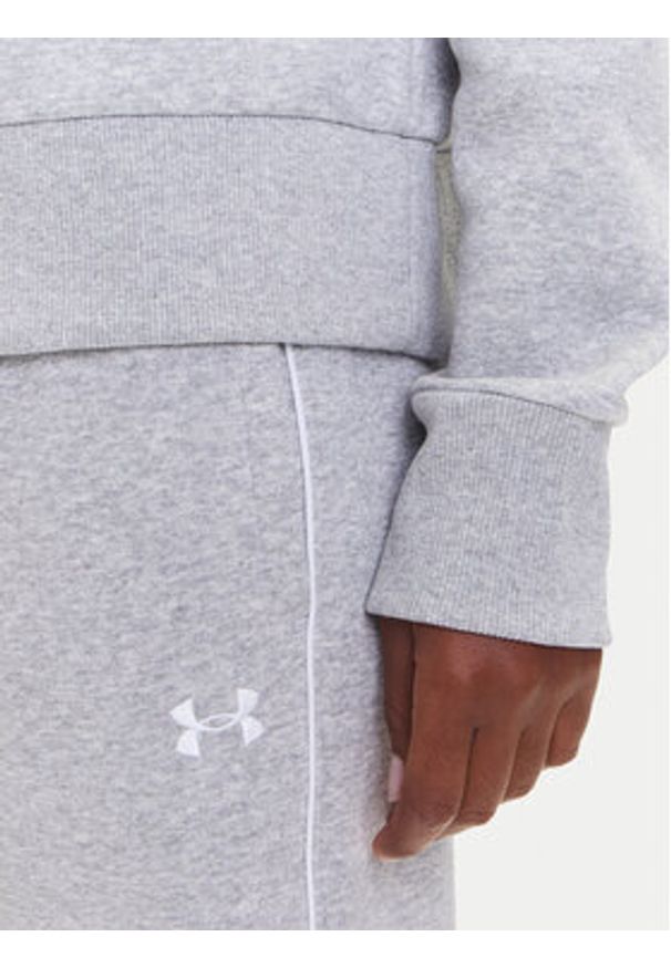 Under Armour Bluza Ua Rival 1379492 Szary Loose Fit. Kolor: szary. Materiał: bawełna