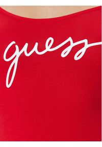 Guess Body O3BM03 KBBU1 Czerwony Slim Fit. Kolor: czerwony. Materiał: bawełna #4