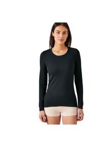 DAMART - Damska koszulka z długim rękawem i okrągłym dekoltem Damart Thermolactyl. Kolor: czarny. Długość rękawa: długi rękaw. Długość: długie #1