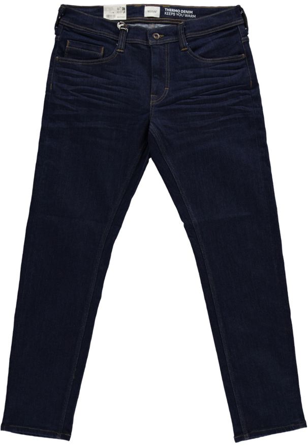 Męskie Spodnie Jeansowe Mustang Style Oregon Slim Denim Blue 1015869 5000 940