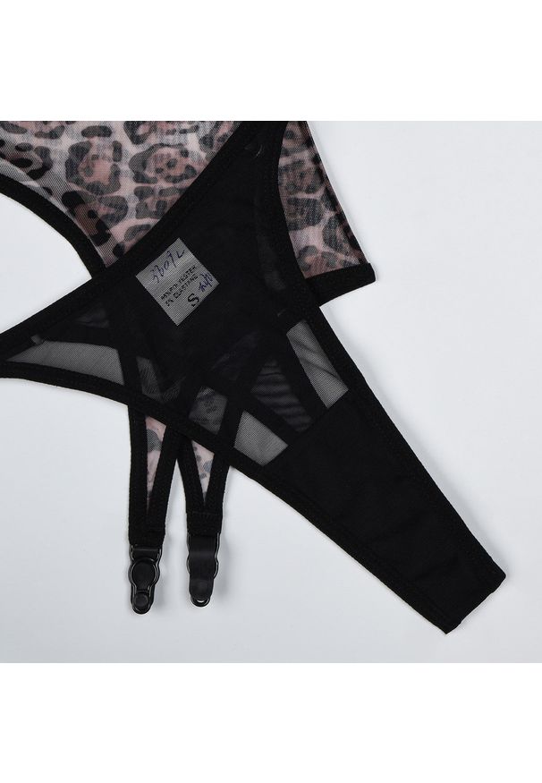 Intica - Komplet z siateczki z długim rękawem na specjalne okazje Estrella. Kolor: czarny. Materiał: materiał. Długość: długie