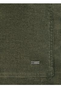Big-Star - Spodnie damskie sztruks 7/8 z kieszeniami khaki Nadine 303. Stan: podwyższony. Kolor: zielony. Materiał: sztruks. Wzór: ze splotem. Styl: klasyczny #3