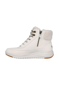 skechers - Buty zimowe damskie Skechers wodoodporne. Okazja: na co dzień. Kolor: brązowy, wielokolorowy, beżowy. Materiał: skóra, futro, materiał, nubuk, syntetyk. Szerokość cholewki: normalna. Sezon: zima