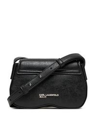 Karl Lagerfeld Jeans Torebka A3W30214 Czarny. Kolor: czarny. Materiał: skórzane #3