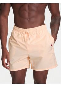 TOMMY HILFIGER - Tommy Hilfiger Szorty kąpielowe UM0UM03258 Pomarańczowy Regular Fit. Kolor: pomarańczowy. Materiał: syntetyk