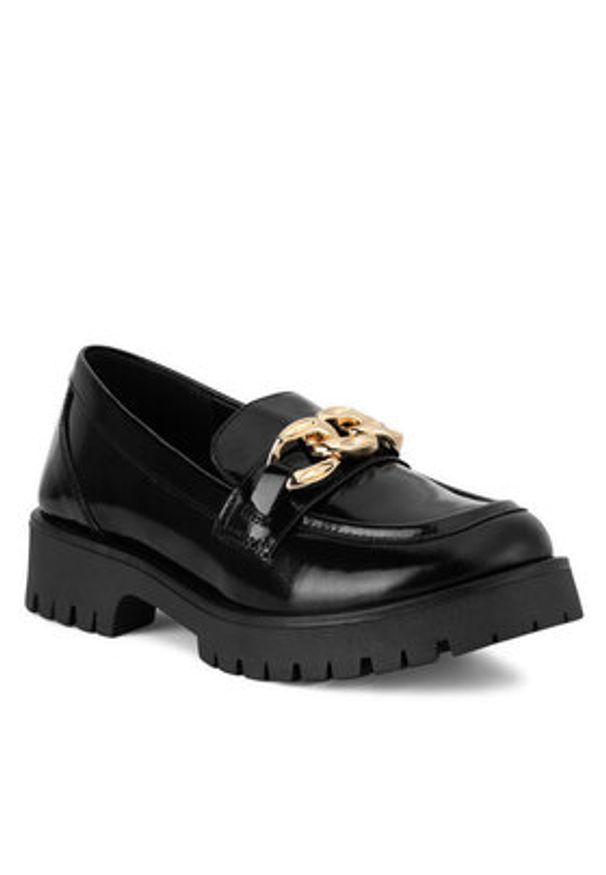 Sergio Bardi Loafersy ARC-E1091-03SB Czarny. Kolor: czarny. Materiał: lakier, skóra