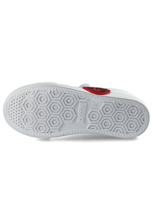 Big-Star - Białe Trampki Big Star Dziecięce Buty Na Rzep. Okazja: na co dzień. Zapięcie: rzepy. Kolor: biały. Materiał: guma, skóra ekologiczna. Szerokość cholewki: normalna. Wzór: aplikacja. Styl: sportowy, casual