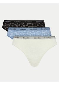 Calvin Klein Underwear Komplet 3 par fig brazylijskich 000QD5225E Kolorowy. Materiał: syntetyk. Wzór: kolorowy