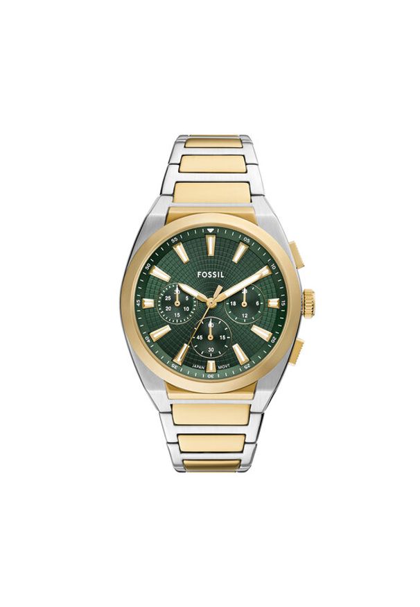 Fossil Zegarek Everett Chronograph FS6106 Złoty. Kolor: złoty