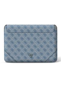 Guess 4G Uptown Triangle Logo Sleeve - 13'' / 14'' niebieski. Kolor: niebieski