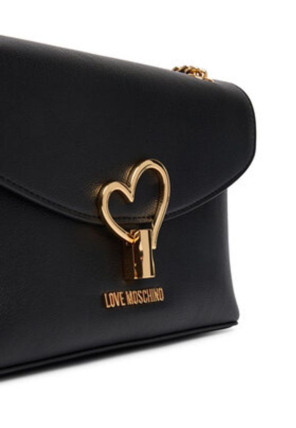 Love Moschino - LOVE MOSCHINO Torebka JC4138PP1OLQ0000 Czarny. Kolor: czarny. Materiał: skórzane