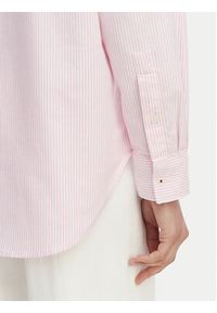 TOMMY HILFIGER - Tommy Hilfiger Koszula Fit Flag Embroidery Oxford WW0WW46111 Różowy Regular Fit. Kolor: różowy. Materiał: bawełna #4