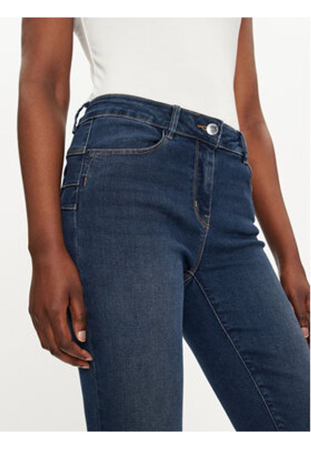 Morgan Jeansy 241-PARDA Granatowy Slim Fit. Kolor: niebieski