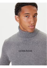 Guess Jeans Golf M5BR58 Z0561 Kolorowy Regular Fit. Typ kołnierza: golf. Materiał: bawełna. Wzór: kolorowy #5