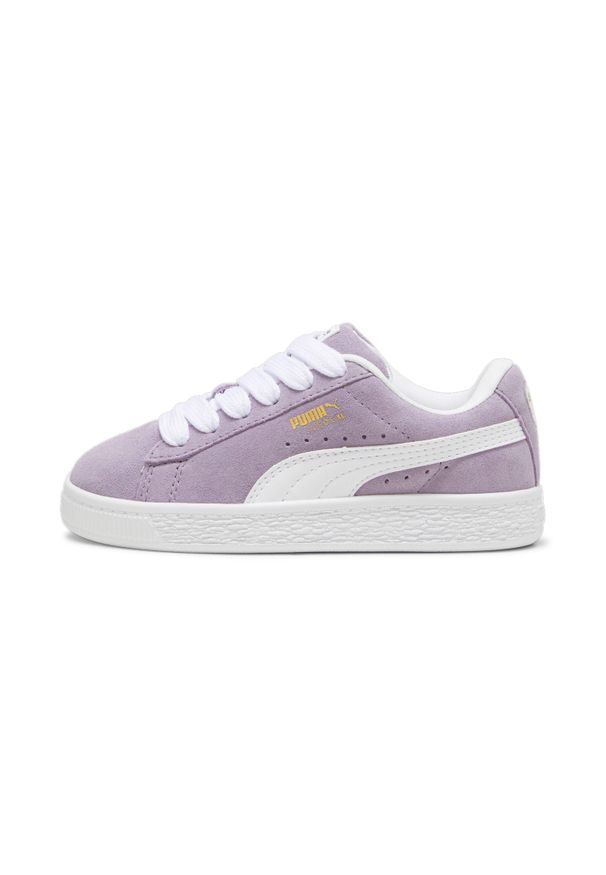 Trenerzy dla dzieci Puma Suede XL. Kolor: fioletowy. Model: Puma Suede. Sport: turystyka piesza, taniec