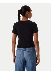 Tommy Jeans Bluzka DW0DW20377 Czarny Slim Fit. Kolor: czarny. Materiał: bawełna #4