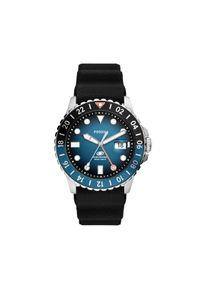 Fossil Zegarek Blue GMT FS6049 Czarny. Kolor: czarny