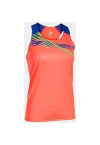 Damski tank top Joma Elite X - Fluor Coral-Royal M. Kolor: czerwony, niebieski, różowy, wielokolorowy. Materiał: poliester, elastan
